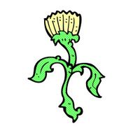comic cartoon flower N10