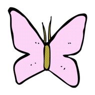 comic cartoon butterfly symbol