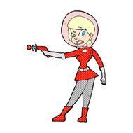 comic cartoon sci fi girl