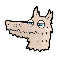 comic cartoon smug wolf face