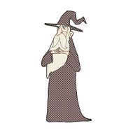 comic cartoon old wizard N2