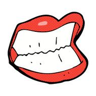 comic cartoon grinning mouth