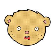 comic cartoon teddy bear face