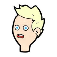 comic cartoon shocked man