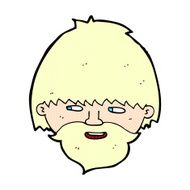 comic cartoon bearded man N2