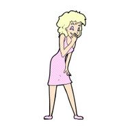 comic cartoon woman laughing