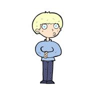 comic cartoon curious man N2