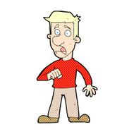comic cartoon shocked man N3
