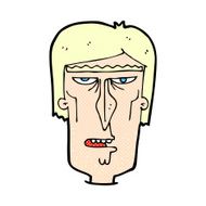 comic cartoon angry face