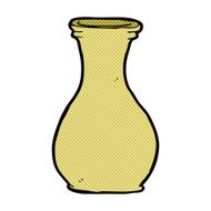 comic cartoon vase