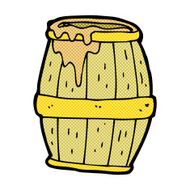 comic cartoon beer barrel N2