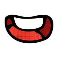 comic cartoon happy mouth