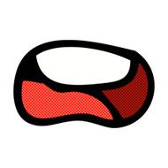 comic cartoon unhappy mouth
