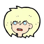 comic cartoon shocked expression N2