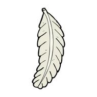 comic cartoon feather