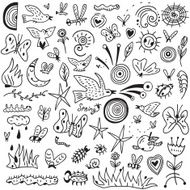 Spring insects - doodles collection