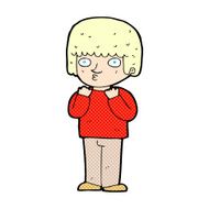 comic cartoon surprised man