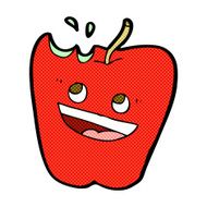 happy apple comic cartoon