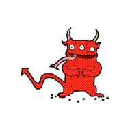 comic cartoon little demon