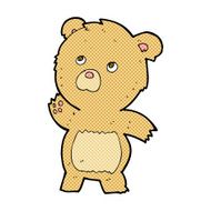 comic cartoon curious teddy bear