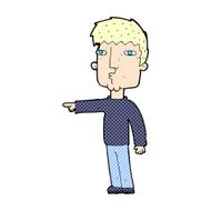 comic cartoon pointing man