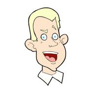 comic cartoon male face