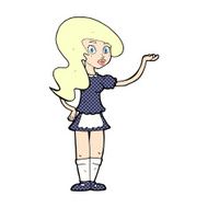 comic cartoon waitress