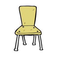 comic cartoon old school chair
