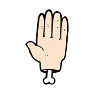 comic cartoon hand N2