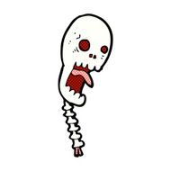funny comic cartoon skull N2
