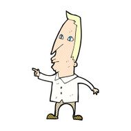 comic cartoon pointing man N2