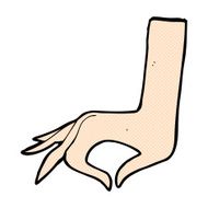 comic cartoon hand symbol N3