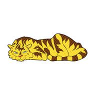 comic cartoon resting tiger