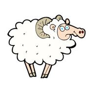 comic cartoon ram