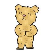 comic cartoon happy little bear