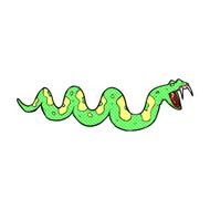 comic cartoon poisonous snake