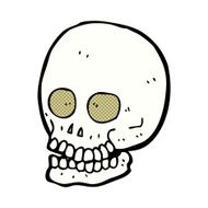 comic cartoon skull
