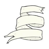 old scroll banner comic cartoon