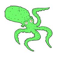 comic cartoon octopus