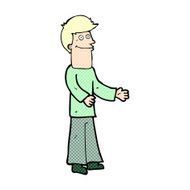 comic cartoon man shrugging shoulders N2