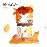 Vector hand painting watercolor dessert Eps10 N2
