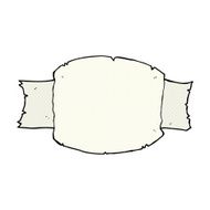 comic cartoon scroll banner
