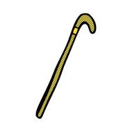 comic cartoon walking stick