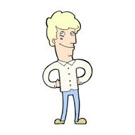 comic cartoon happy man N4