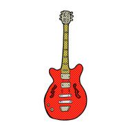 comic cartoon electric guitar