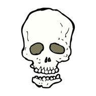 comic cartoon skull N2