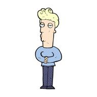 comic cartoon arrogant man
