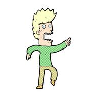 comic cartoon terrified man N6