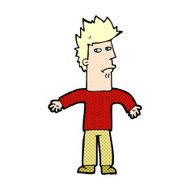 comic cartoon confused man