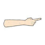 pointing hand comic cartoon N2